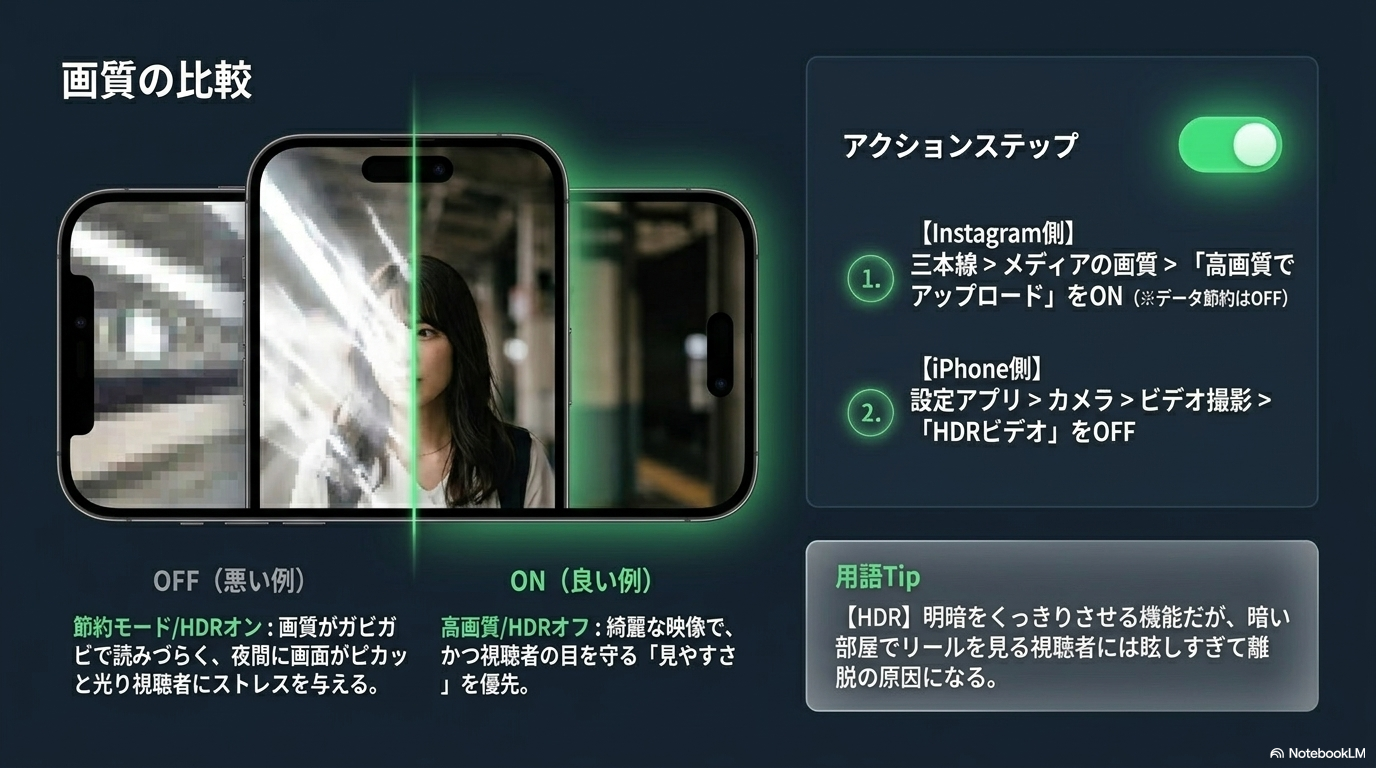 高画質アップロード