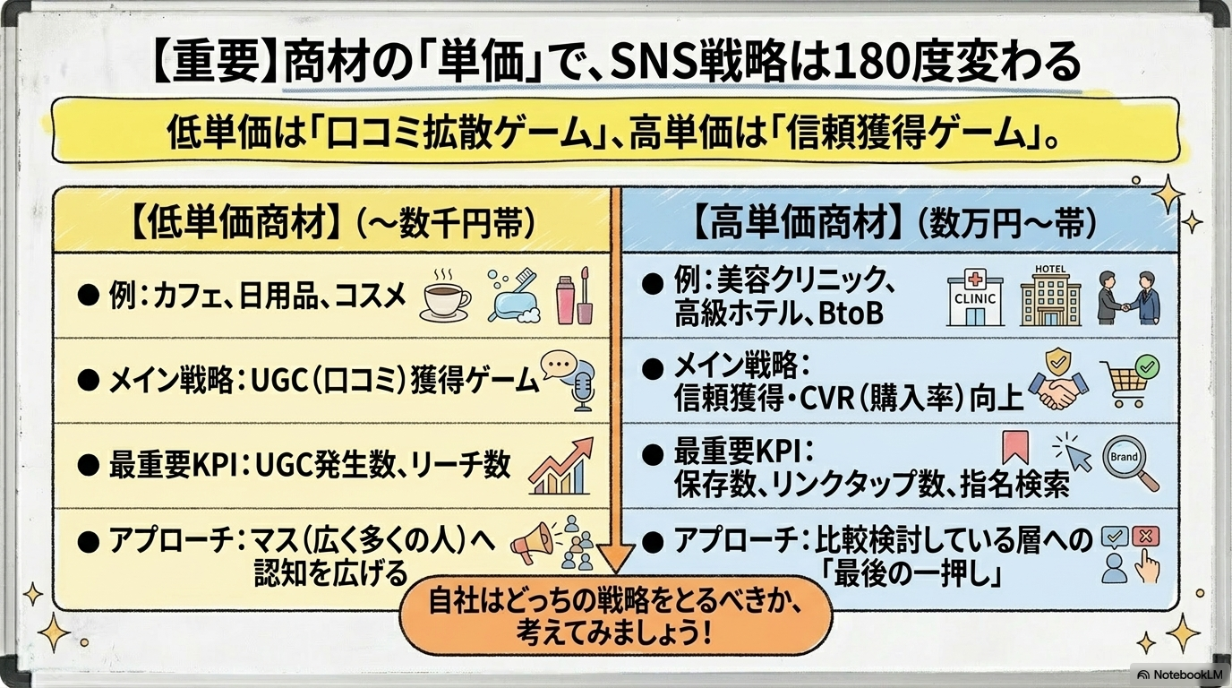 単価別戦略 比較表