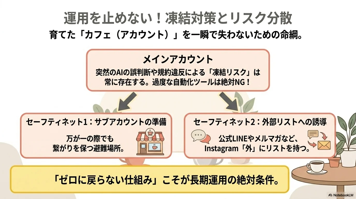 凍結対策とリスク分散