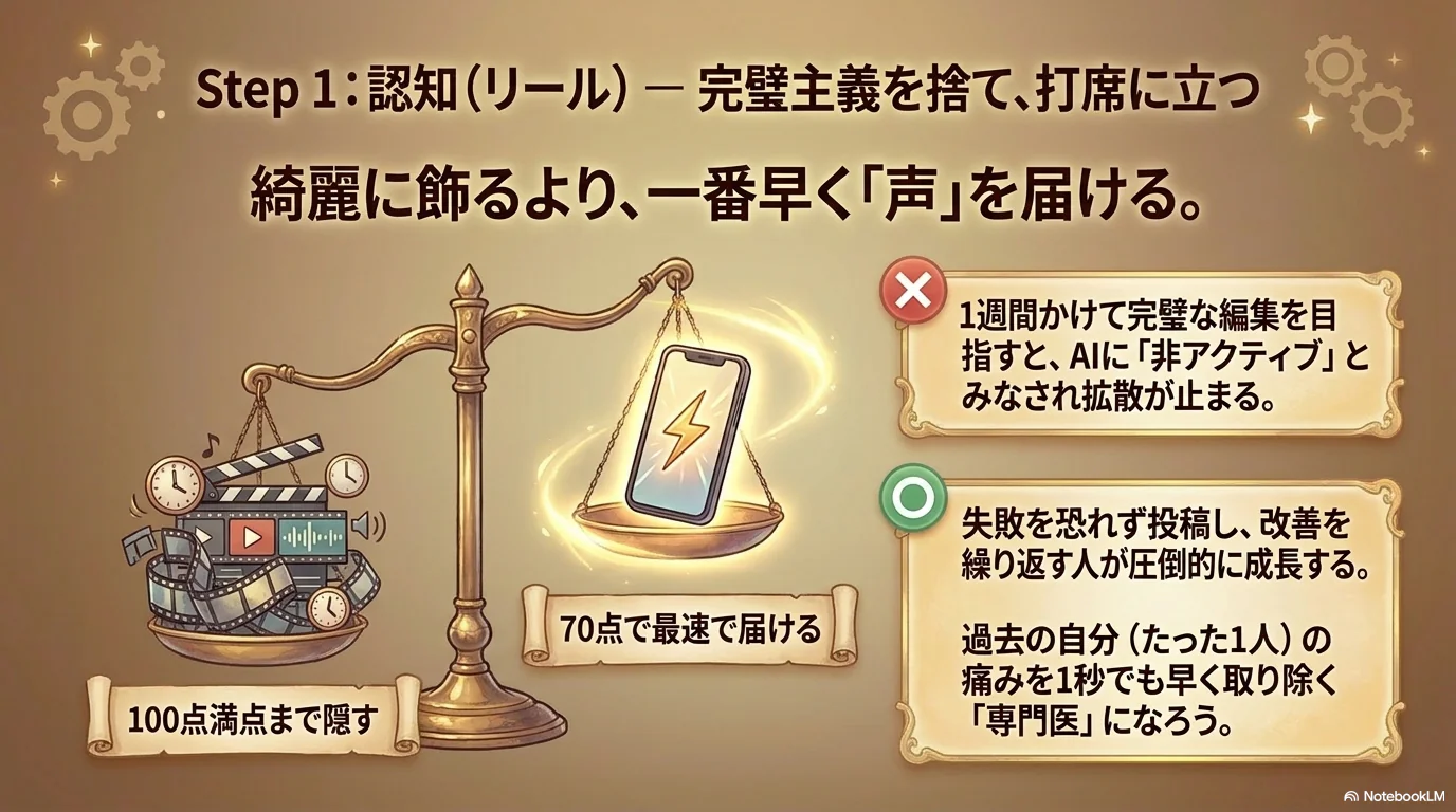 認知：リールで打席に立つ