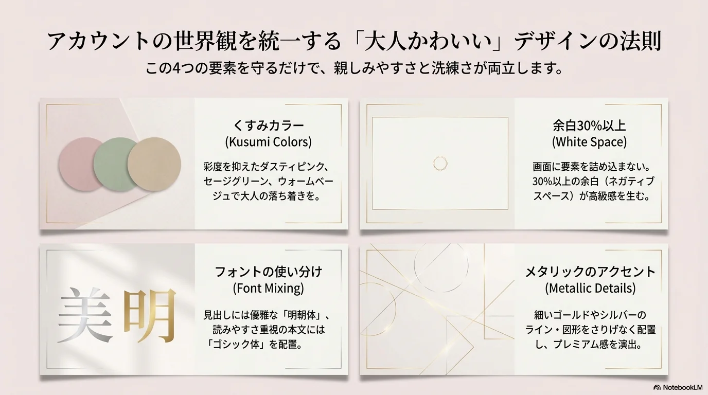 大人かわいい4法則・総復習