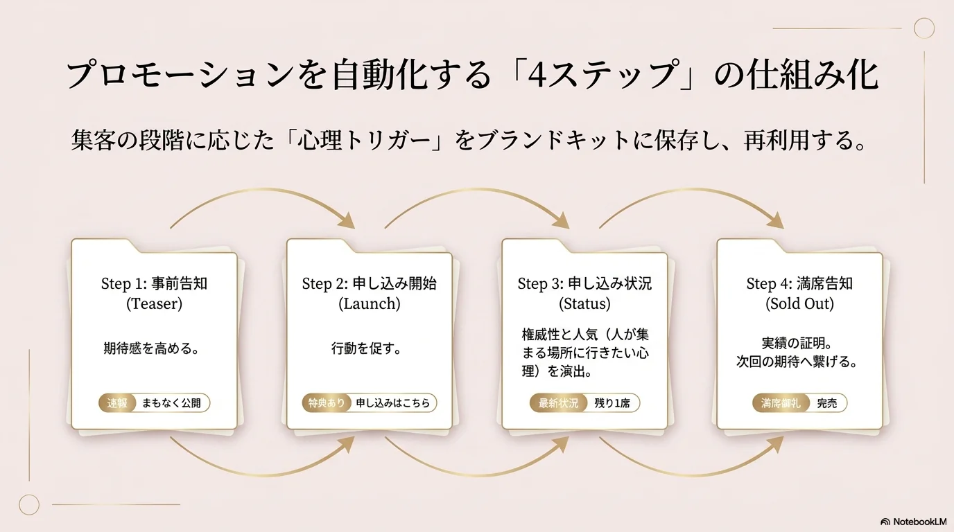 プロモーション4ステップ
