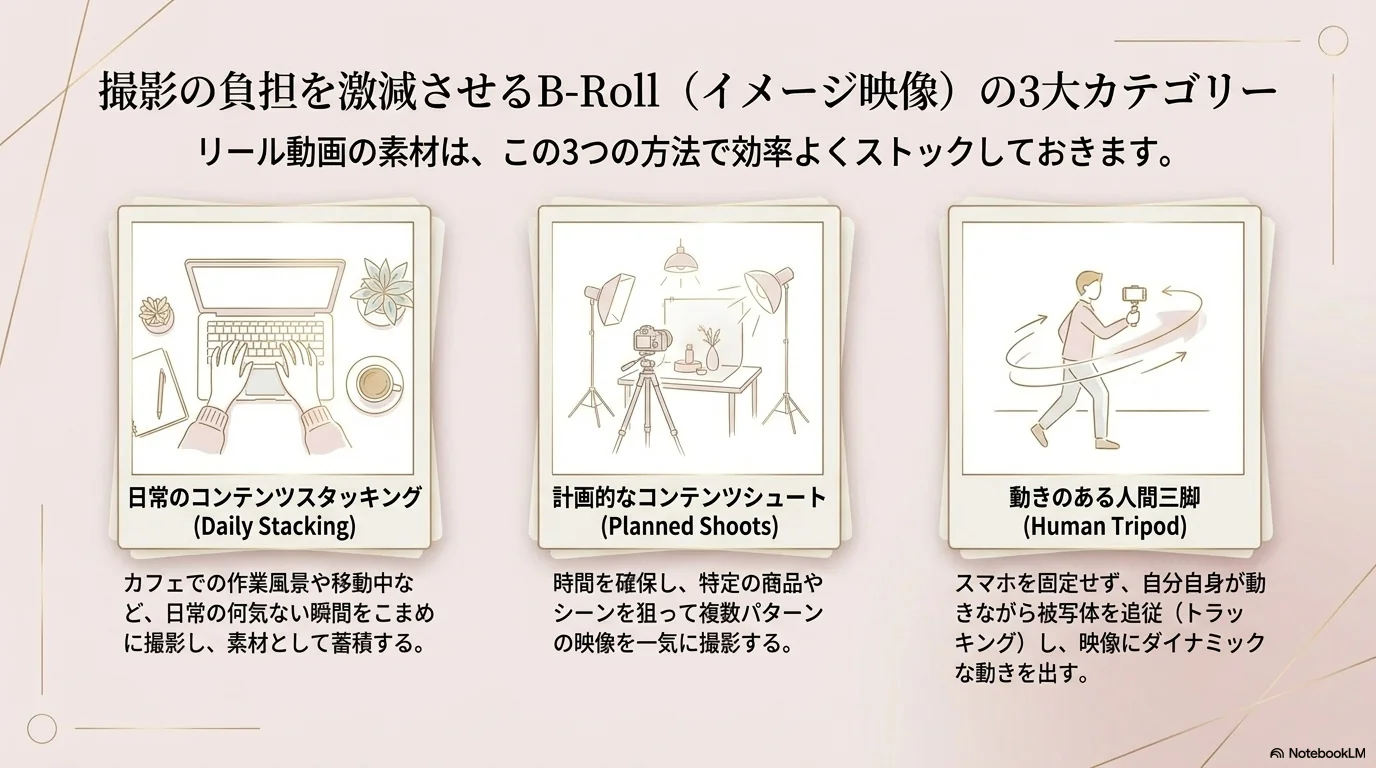 B-Rollはコンテンツの在庫