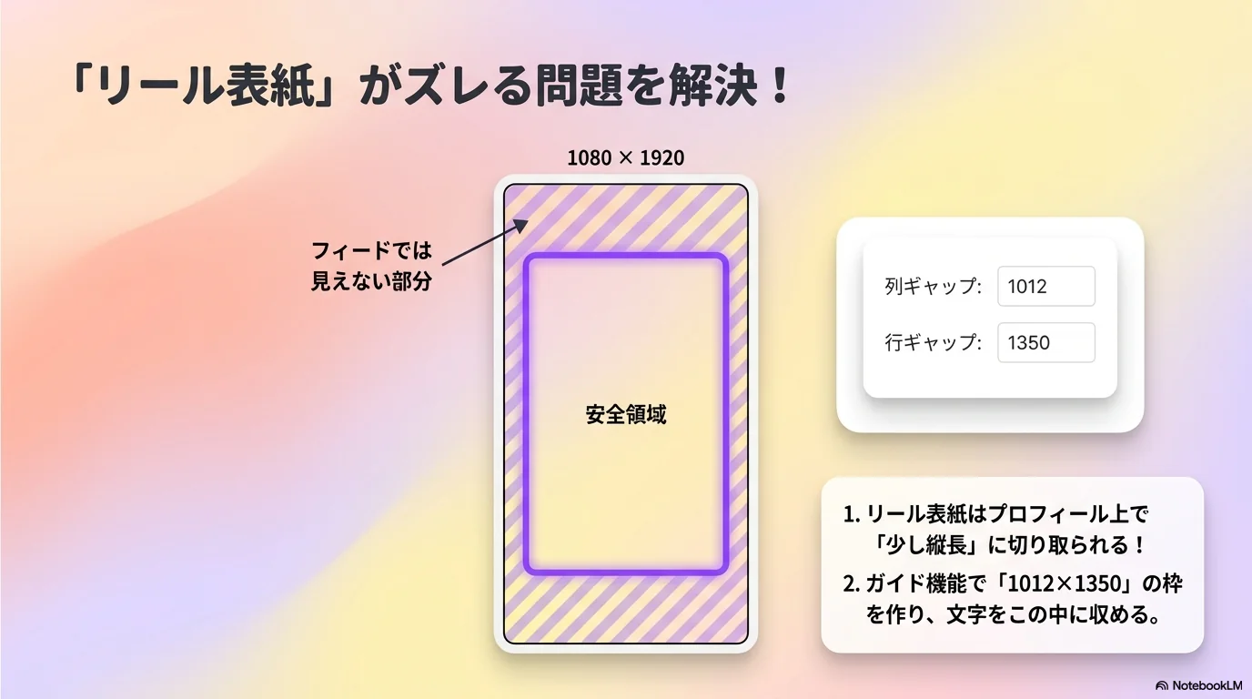 「リール表紙」がズレる問題を解決！