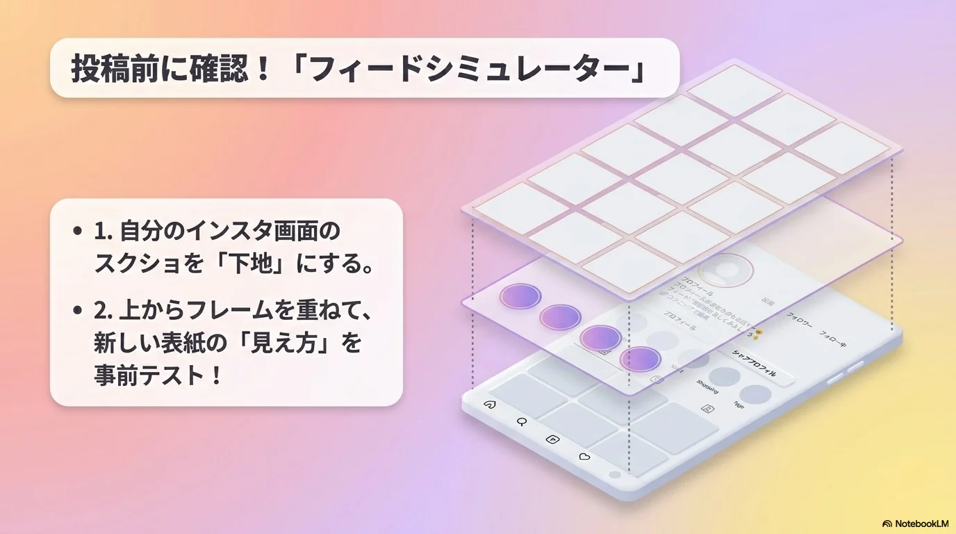 投稿前に確認！「フィードシミュレーター」