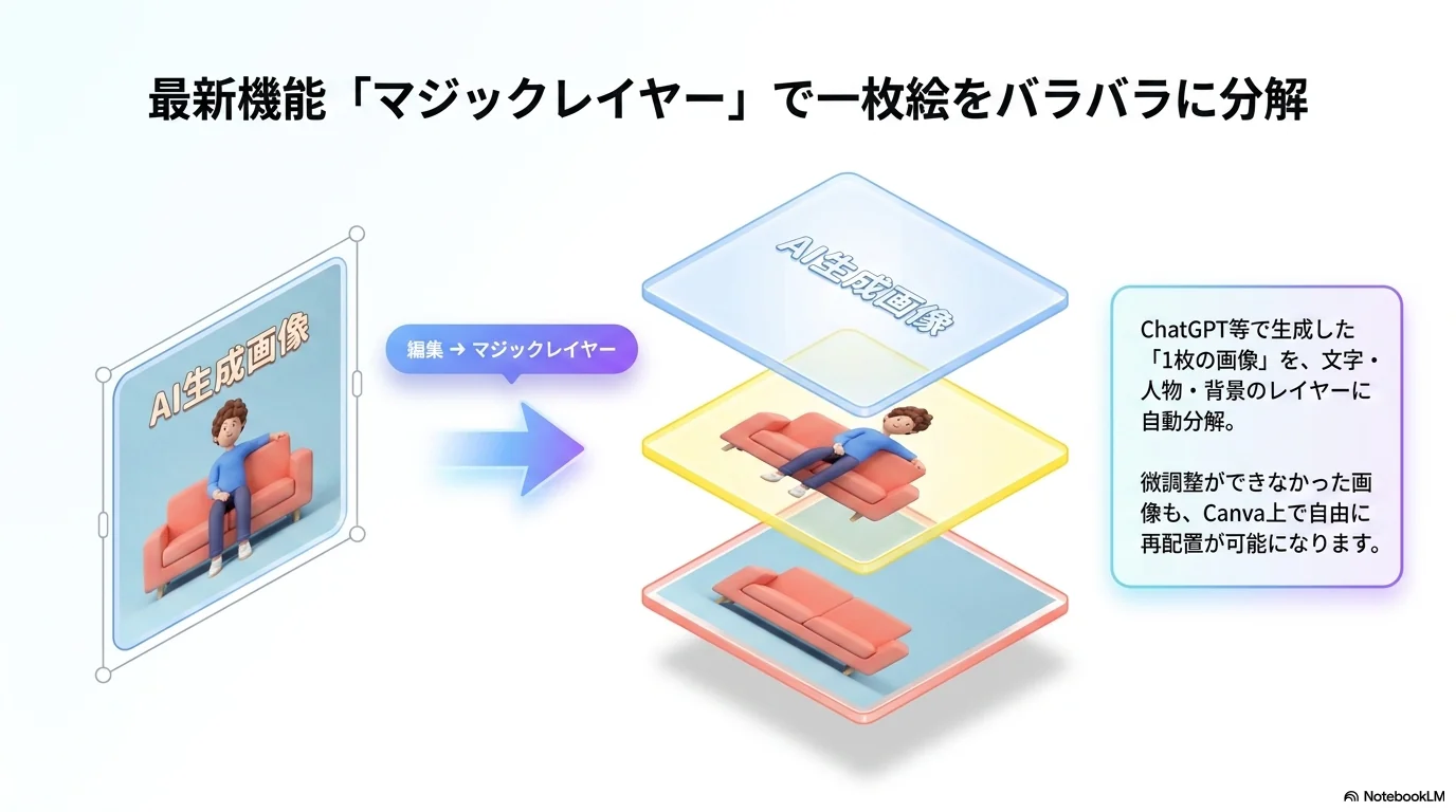 マジックレイヤー：1枚の画像をAIでレイヤー分解