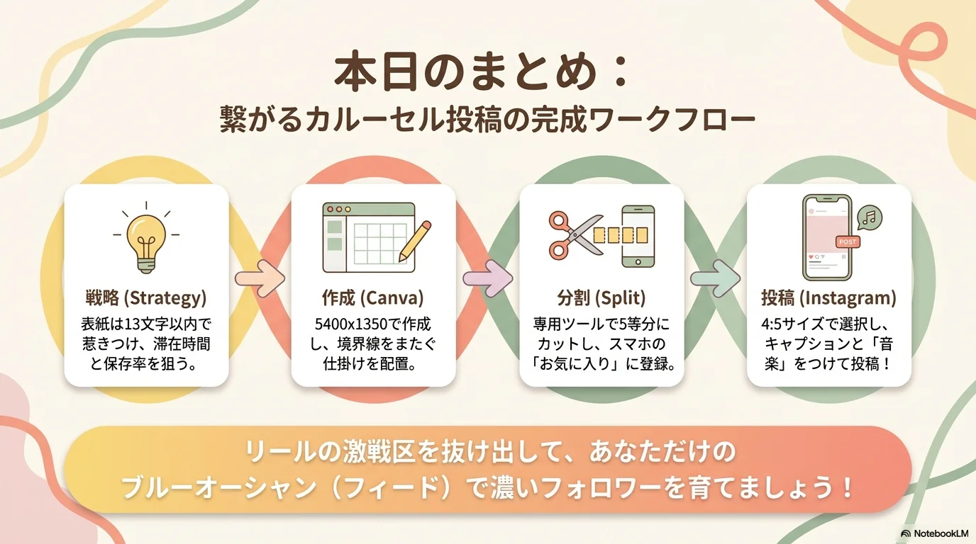 カルーセル分割と投稿