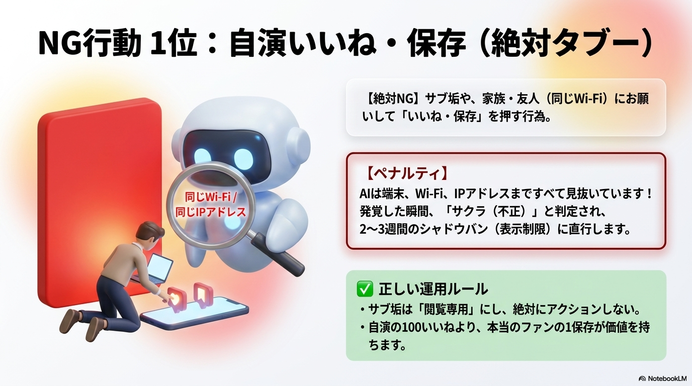 自作自演いいねNG