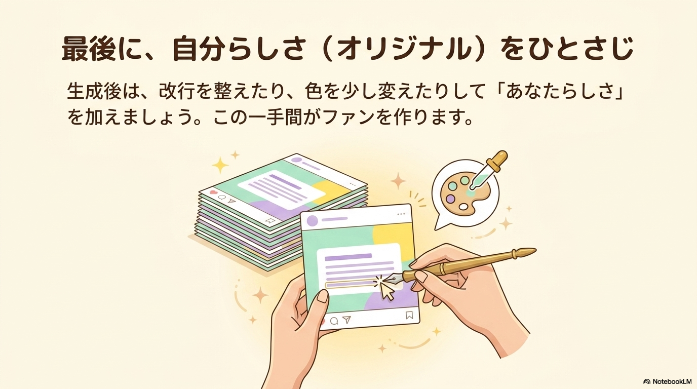 完成スライドの確認